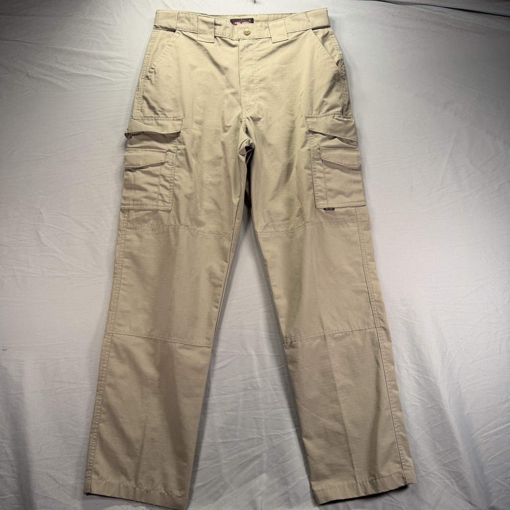 Tru Spec Ripstop Cargo Pants Mens 34x34 Beige Combat Utility Hike Camp Outdoors